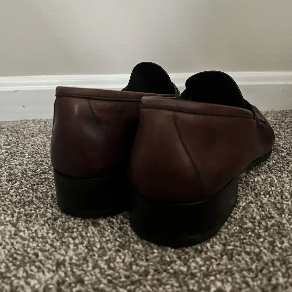 Gucci Made in Italy Vintage GG Logo Dress Loafers